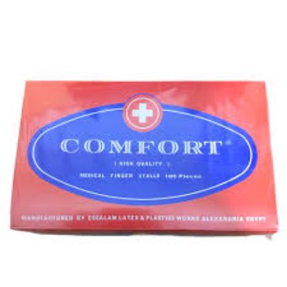 COMFORT اصابع جلد بلاستيك كمفورت- 100 قطعة
