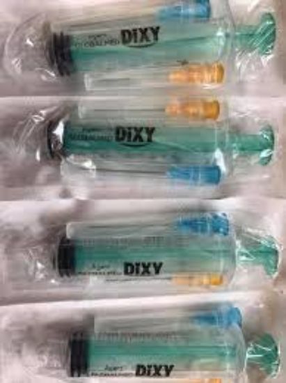 Dixy سرنجه 5س بسنين كبار واطفال اخضر