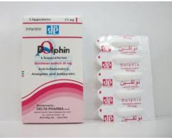 DOLPHIN 25 MG 10 SUPP 26 LE