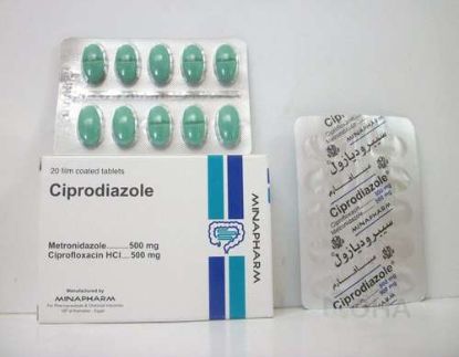 CIPRODIAZOLE 20 TAB 500 MG 148 LE