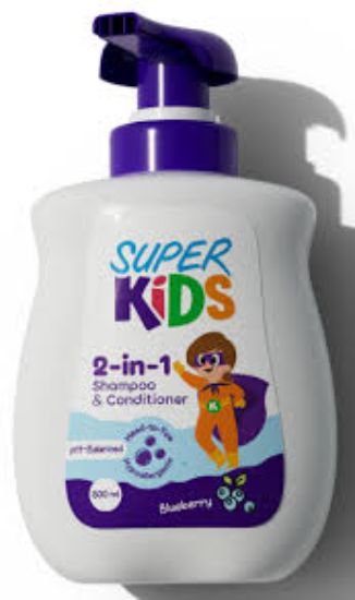 SUPER KIDS 2 IN 1 BABY SHAMPOO & CONDITIONER 500ML