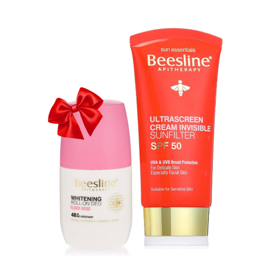 BEESLINE ULTRASCREEN SPF50+ ROLL ON ELDER ROSE OFF