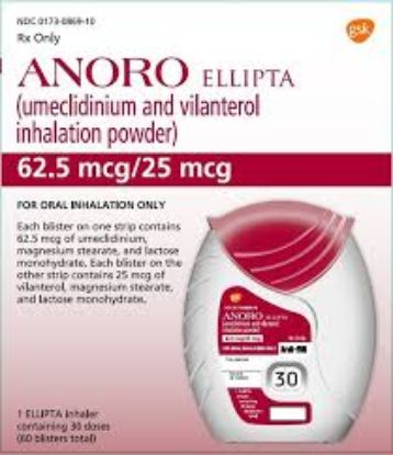 ANORO 62.5/25 INHALER 30 DOSES 850 LE