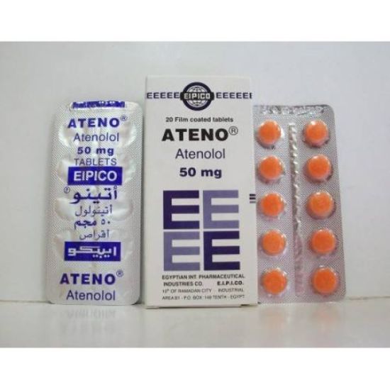 ATENO 50 MG 20 TAB 20 LE