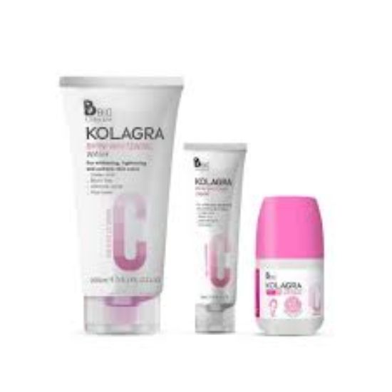 KOLAGRA BIKINIWHITENING CREAM+WASH+ROLL ON OFFER