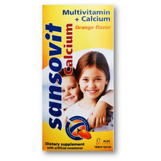 SANSOVIT CALCIUM 160 ML SYRUP ORANG 125 LE