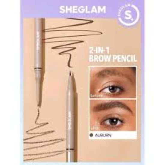 SHEGLAM BROWS ON DEMAND 2 IN 1 BROW PENCIL AUBURN