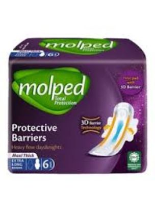 MOLPED PROTECTIVE BARRIERS MAXI EXTRA LONG 6 PADS