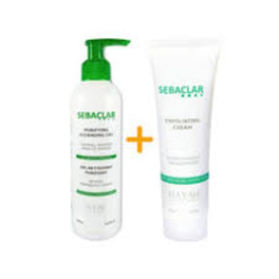 SEBACLAR EXFOLIATING CREAM 50ML+CLEANSING GEL FREE
