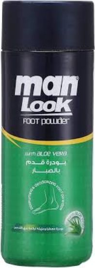 MAN LOOK FOOT POWDER WITH ALOE VERA, 50 GM