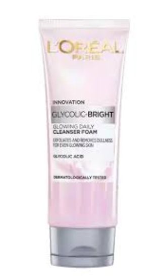 LOREAL GLYCOLIC-BRIGHT CLEANSER FOAM 100ML