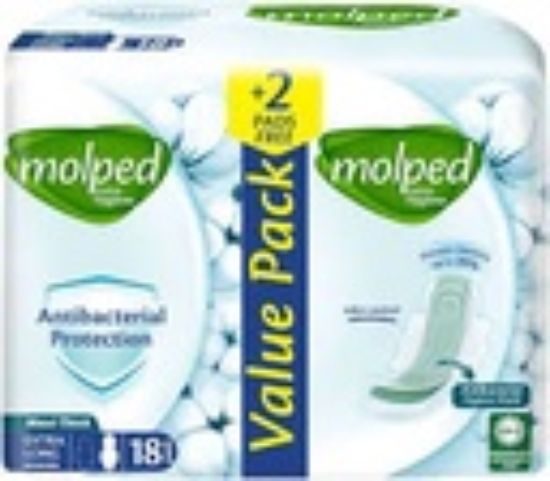 MOLPED ANTIBACTERIAL EXTRA LONG 18PADS OFFER 1+1