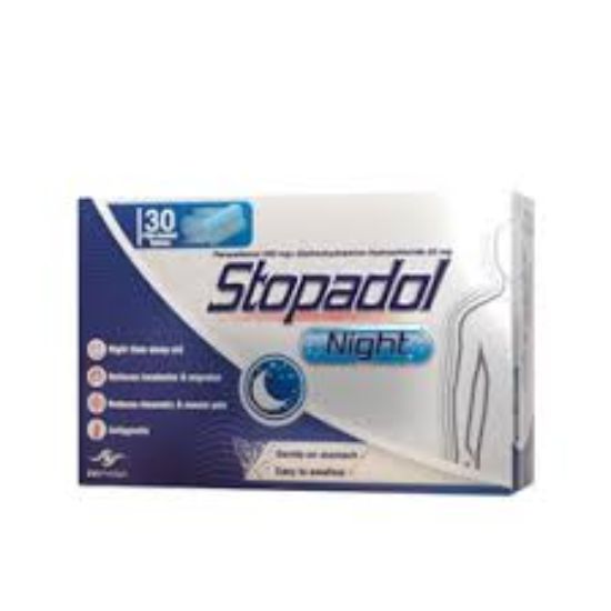 STOPADOL NIGHT 30 TAB 32.25 LE