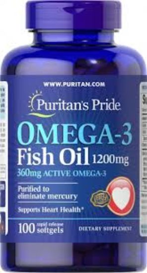 OMEGA 3 FISH OIL 1200 MG 100SOFTGELS PURITANS PRIDE