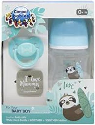 CANPOL BOTTLE+SOOTHER+SAFETY CLIP 0102