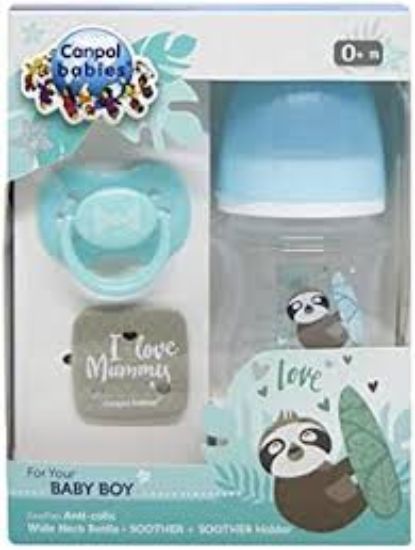 CANPOL BOTTLE+SOOTHER+SAFETY CLIP 0102