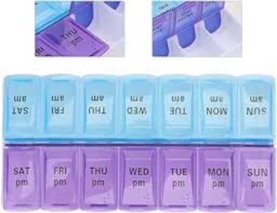 PILLBOX 14 خانه حافظه دواء اسبوعيه