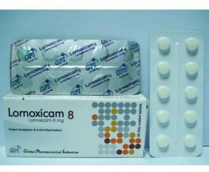LORNOXICAM 8 MG 20 TAB 50 LE