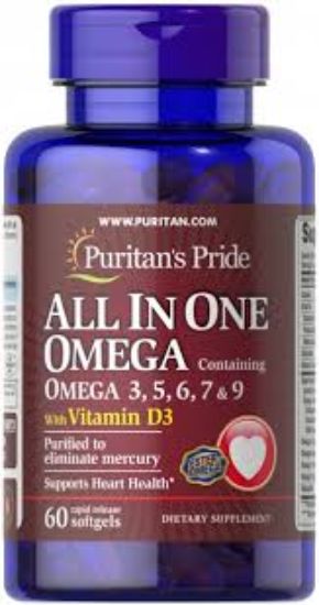 OMEGA ALL IN ONE 60 CAPS PURITAN'S PRIDE