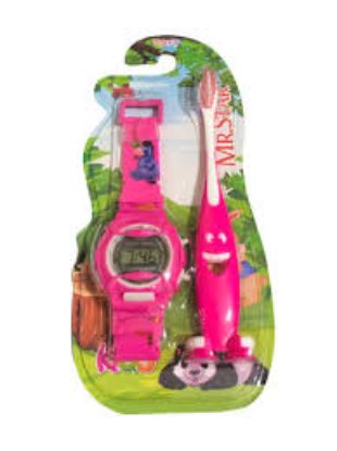 MR STAR TOOTHBRUSH فرشة اسنان اطفال+ساعه