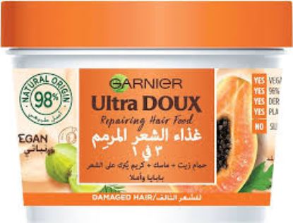 GARNIER ULTRA DOUX HAIR MASK 390ML بالبابايا واملا