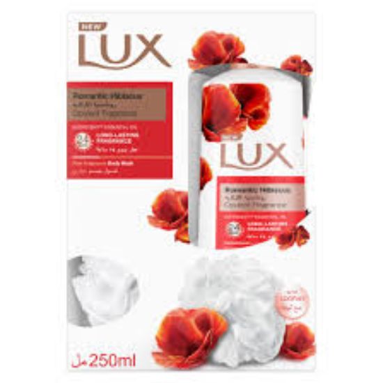 LUX SHOWER GEL 250 ML لوفه+ رومانسية الكركديه