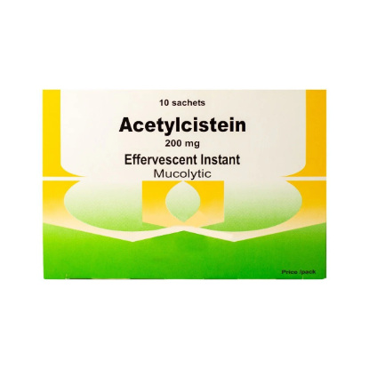 ACETYLCISTEINE 200 MG 10 SACHETS 55 LE