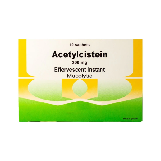 ACETYLCISTEINE 200 MG 10 SACHETS 55 LE