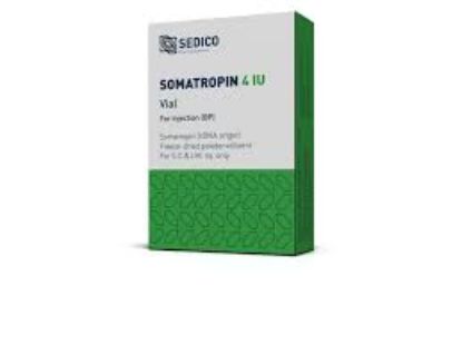 SOMATROPIN 4 IU VIAL 1.6 MG 321 LE