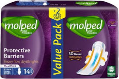MOLPED TOTAL PROTECTION MAXI EXTRA LONG 14+2 PADS