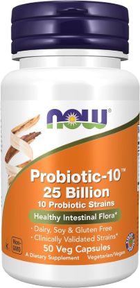 NOW PROBIOTIC-10 25 BILLION 50 CAPS