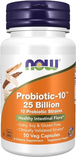 NOW PROBIOTIC-10 25 BILLION 50 CAPS
