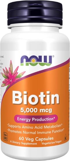 NOW BIOTIN 5000 MCG 60 TAB