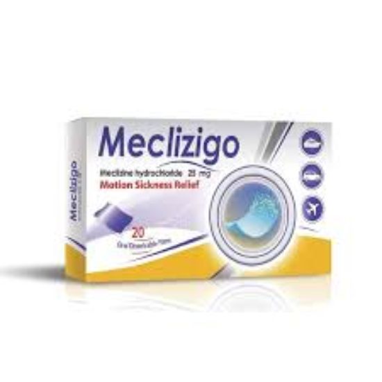 MECLIZIGO 25 MG 20 ORAL DISSOLVABLE FILMS 70 LE