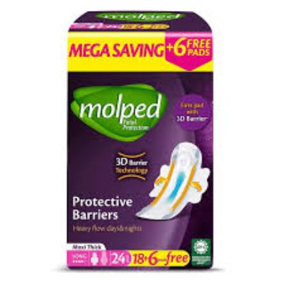 MOLPED TOTAL PROTECTION MAXI LONG 18+6 PADS