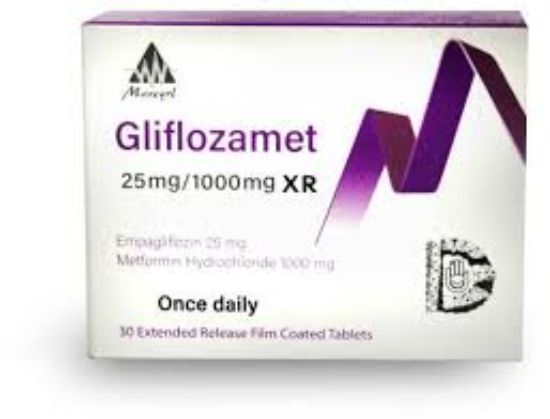 GLIFLOZAMET XR 25/1000 MG 30 TAB 357 LE