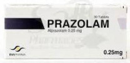 PRAZOLAM 0.25 MG 30 TAB 3 15 LE شريط