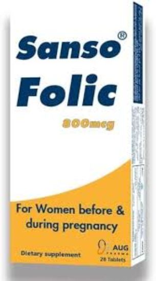 SANSO FOLIC 800MCG 28 TAB 110 LE
