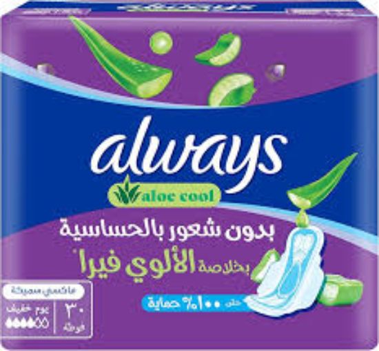 ALWAYS PROTECT PLUS MAXI LONG 26 PCS بالالوفيرا