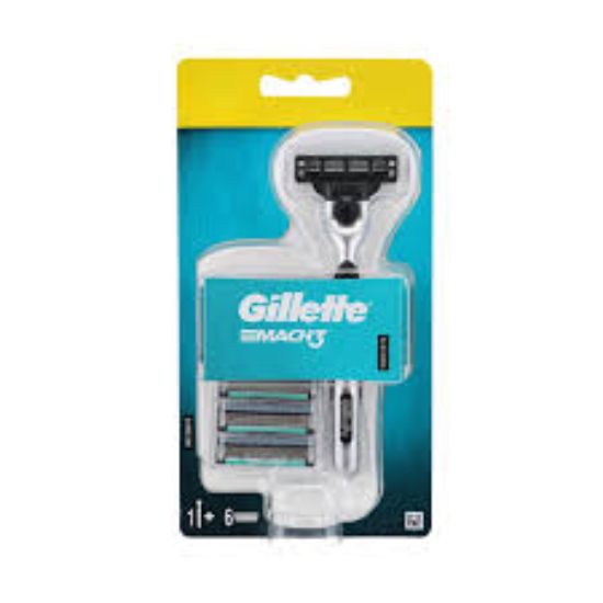 GILLETE MACH3 6موس +ماكينة هديه