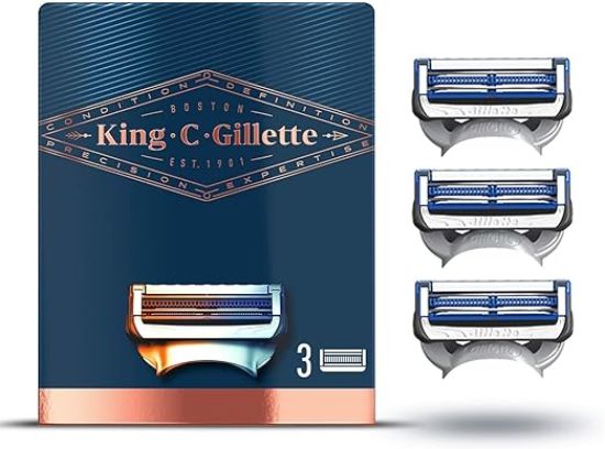 GILLETTE KING .C 3PCS شفرات للرقبه