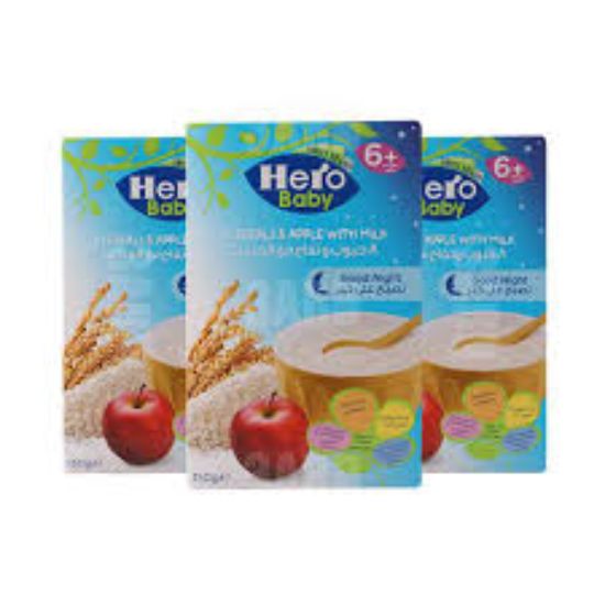 HERO 8 CEREALS & APPLE WITH MILK  تصبح علي خير 8 حبوب وتفاح مع الحليب