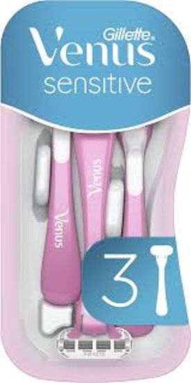 GILLETTE VENUS SENSITIVE 3ماكينات على كارت بينك