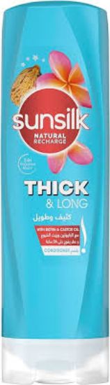 SUNSILK CONDITIONER BIOTIN & CASTOR OIL FOR THICK AND LONG HAIR 350ML