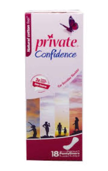 PRIVATE CONFIDENCE PANTY LINERS 18 PADS