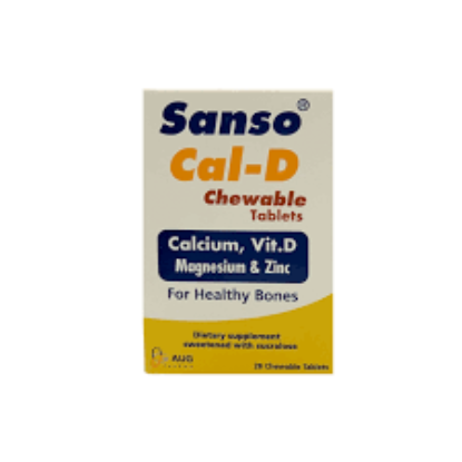 SANSO CAL-D 28 CHEWABLE TAB 4 STRIPS 180 LE