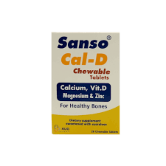 SANSO CAL-D 28 CHEWABLE TAB 4 STRIPS 180 LE