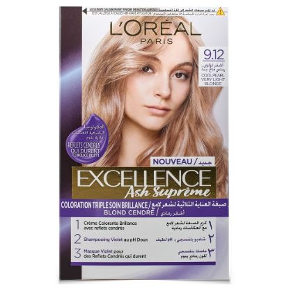 LOREAL EXCELLENCE 8.12 اشقر لؤلؤى رمادي فاتح