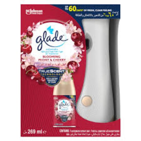 GLADE AUTOMATIC AIR FRESHENER, BLOOMING & CHERRY FRAGRANCE, 269 ML