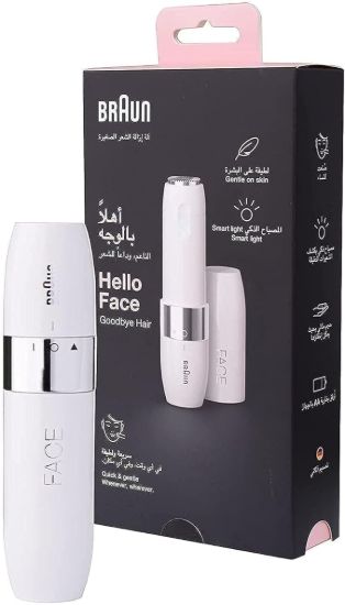 BRAUN FACE MINI HAIR REMOVER FS1000 WITH SMARTLIGHT - WHITE